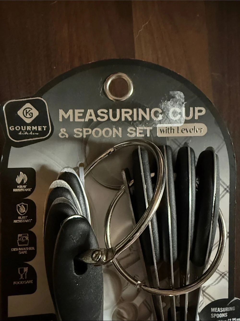 Stainless Steel Measuring Cups & Spoons Set - Black Handles